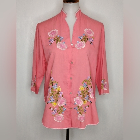 VINTAGE HAWAII EMBROIDERED BLOUSE - Picture 10 of 10